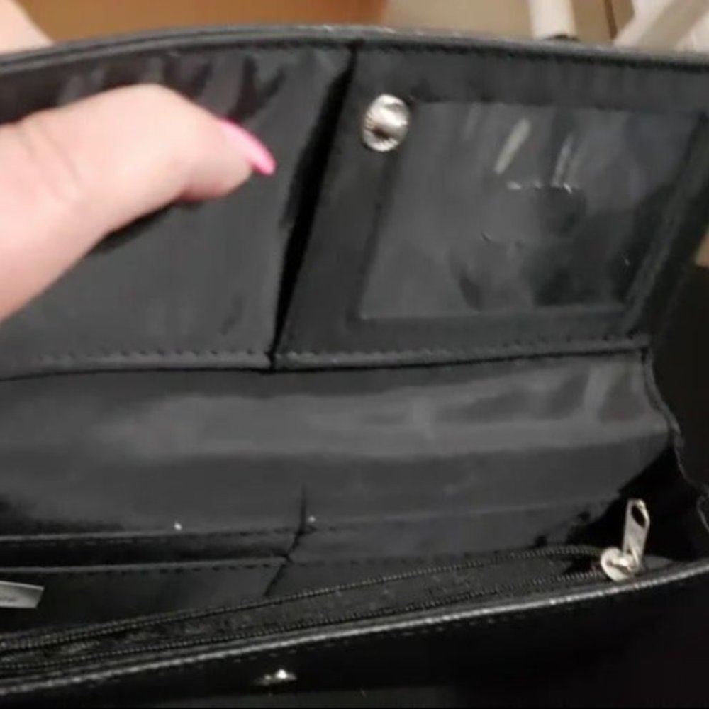 Solid Black Wallet - image 3